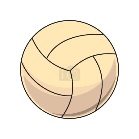 Foto de Voleibol playa. Equipo deportivo para la ilustración vectorial del juego de equipo. - Imagen libre de derechos