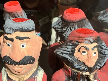 Humorous hairy Turkish man figurine souvenirs, Istanbul, Turkey. High quality photo