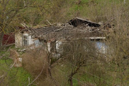 Photo for Old dilapidated abandoned house - Royalty Free Image