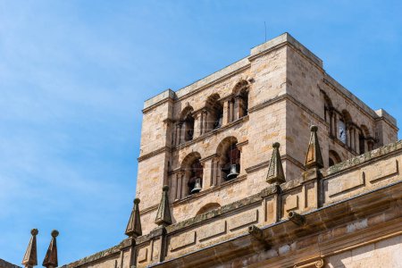 Photo for View of the bell tower of the romanesque Cathedral of Zamora - Royalty Free Image