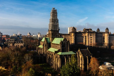 Exterior View of Glasgow Cathedral. Scotland, UK. Glasgow Cathedral is the oldest cathedral on mainland Scotland