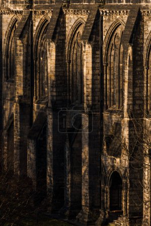 Exterior View of Glasgow Cathedral. Scotland, UK. Glasgow Cathedral is the oldest cathedral on mainland Scotland