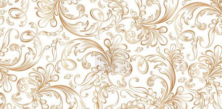 Vintage ornamentalen Design mit abstrakten floralen Design isoliert weißen Hintergrund für modische Textilien, Bucheinband, digitale Schnittstellen, Druckdesign-Vorlagen Material, Hochzeitseinladung, Web-Banner