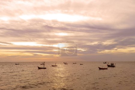 Photo for Beautiful landscape sunset above the sea - Royalty Free Image