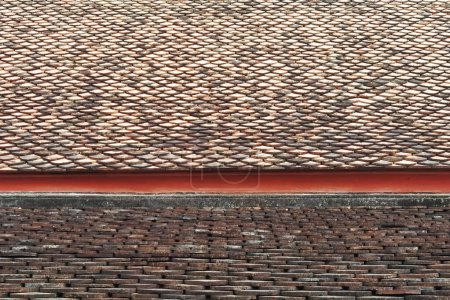 Photo for Close up of roof tile texture for background - Royalty Free Image