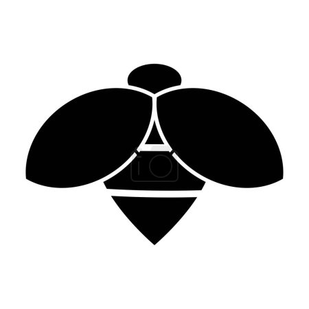 Ilustración de Diseño de plantilla de icono de logotipo de avispa vector - Imagen libre de derechos