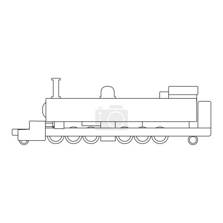 Illustration for Steam locomotive icon vector illustration design - Royalty Free Image