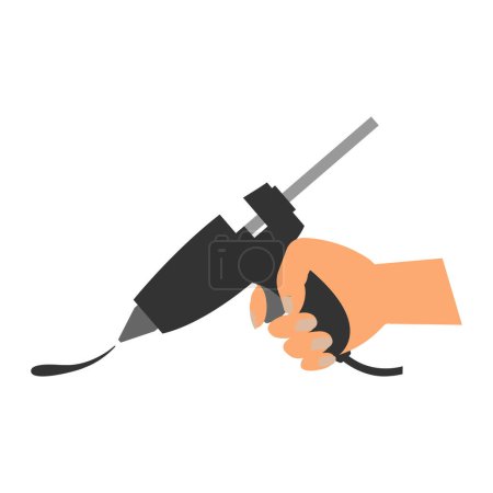 Illustration for Glue gun vector icon .illustration design template. - Royalty Free Image