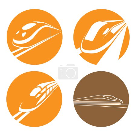 Illustration for Fast train icon vector illustration design - Royalty Free Image
