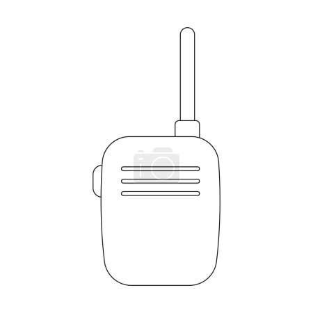 Illustration for Walkie talkie icon vector illustration design - Royalty Free Image