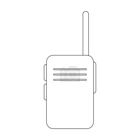 Ilustración de Walkie talkie icono vector ilustración diseño - Imagen libre de derechos