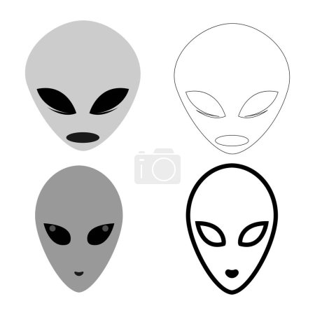 Ilustración de Alien icon vektor illustration design - Imagen libre de derechos