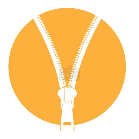 Illustration for Zipper vector icon, illustration simple design - Royalty Free Image