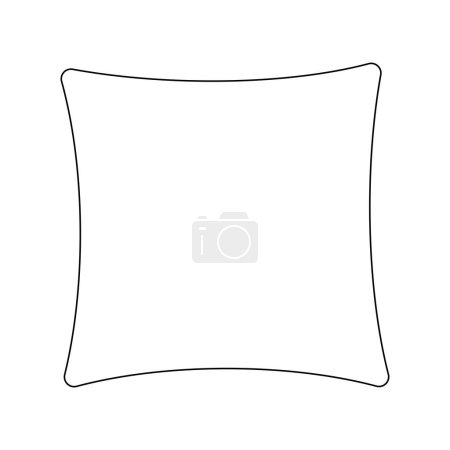 Illustration for Pillow icon vector illustration flat design - Royalty Free Image