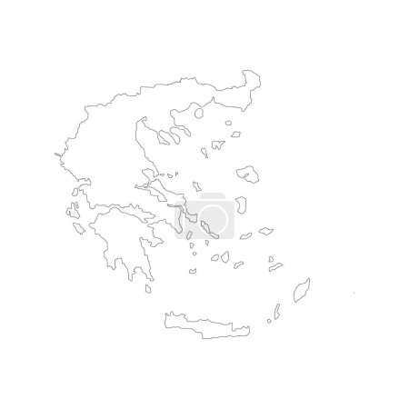 Illustration for Greece map icon vector illustration design - Royalty Free Image