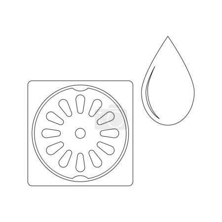 Ilustración de Alcantarillado icono vector ilustración diseño - Imagen libre de derechos