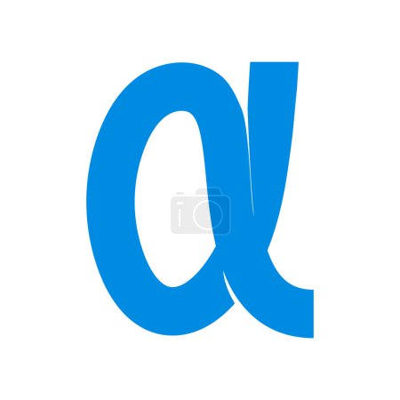 Modèle d'illustration de logo vectoriel Alpha Icon