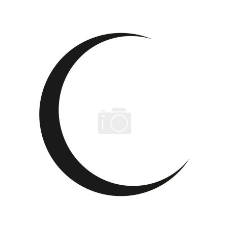 Illustration for Moon icon vector illustration design - Royalty Free Image