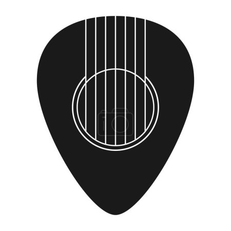 Illustration for Pick guitar icon vector illustration symbol design - Royalty Free Image