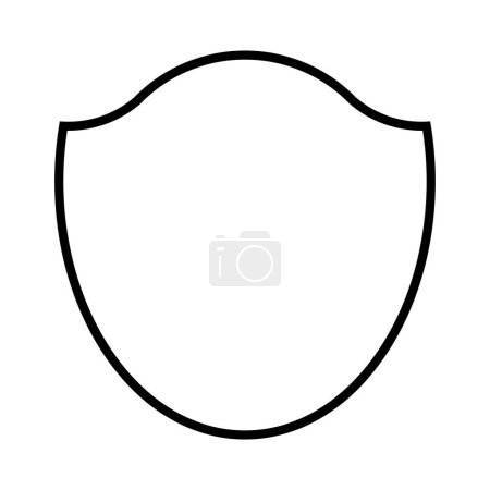 Illustration for Shield logo vector illustration template design - Royalty Free Image