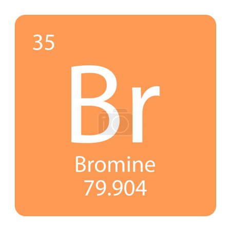 Illustration for Bromine icon vector illustration design - Royalty Free Image