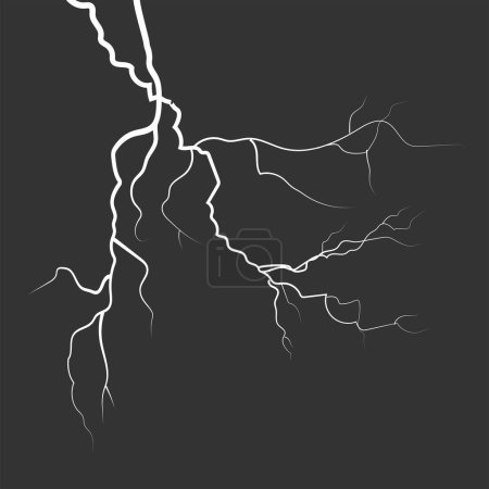 Illustration for Lightning background vector illustration template design - Royalty Free Image