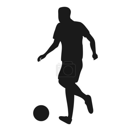 Illustration for Man icon kicking ball illustration design - Royalty Free Image