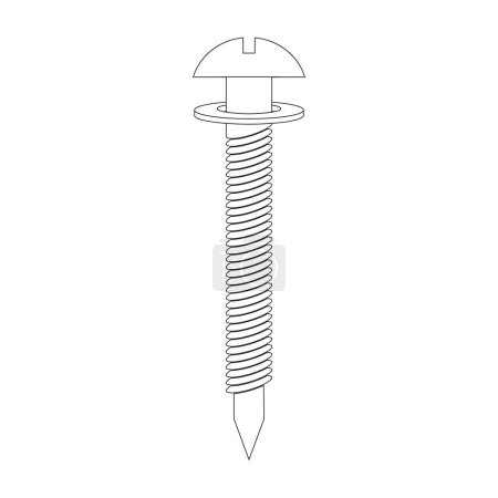 Illustration for Bolt icon vector illustration symbol design - Royalty Free Image