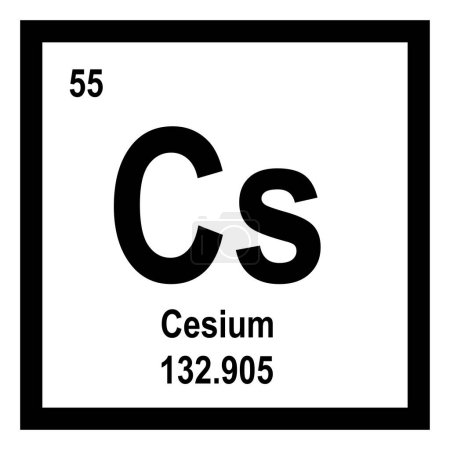 Illustration for Cesium icon vector illustration symbol design - Royalty Free Image