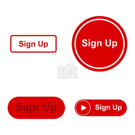 Illustration for Sign up icon vector illustration design - Royalty Free Image