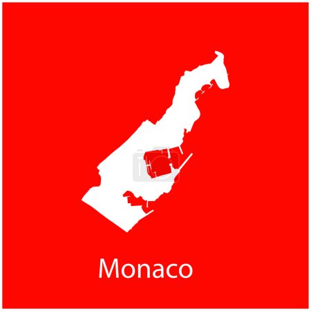 Illustration for Monaco map icon vector illustration design - Royalty Free Image