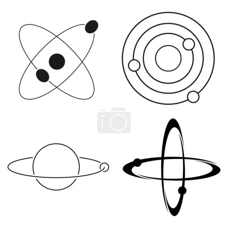 órbita icono vector ilustración diseño