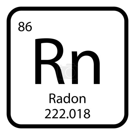 Illustration for Radon icon vektor illustration design - Royalty Free Image
