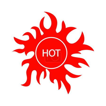 Photo for Hot icon vector illustration design - Royalty Free Image