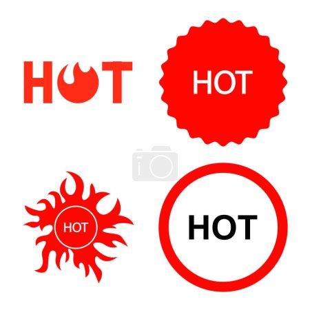 Photo for Hot icon vector illustration design - Royalty Free Image
