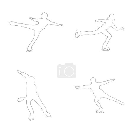 Ilustración de Figura patinaje deporte icono vector ilustración diseño - Imagen libre de derechos