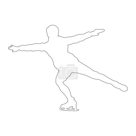 Ilustración de Figura patinaje deporte icono vector ilustración diseño - Imagen libre de derechos