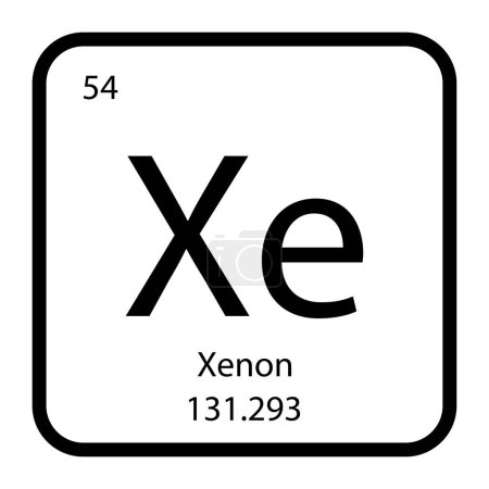 Illustration for Xenon icon vektor illustration design - Royalty Free Image