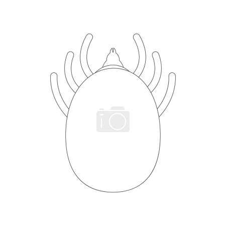 perro pulga icono vector ilustración diseño