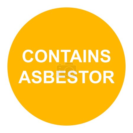 Illustration for Asbestos danger warning icon vector illustration design - Royalty Free Image