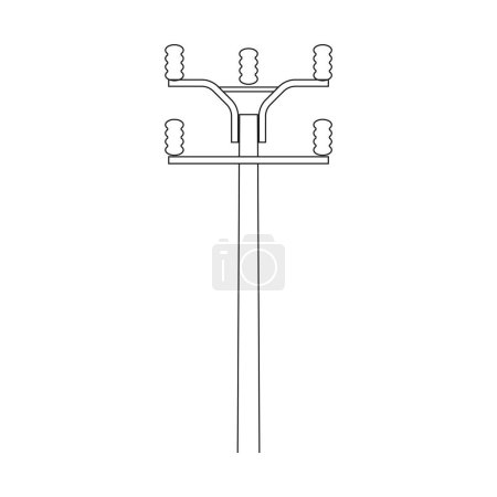 Illustration for Electric pole icon vector illustration design - Royalty Free Image