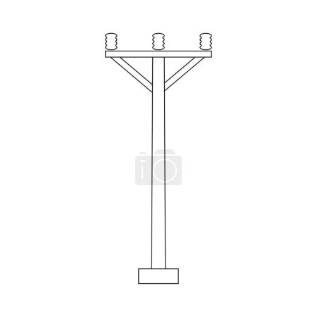 Electric pole icon vector illustration design