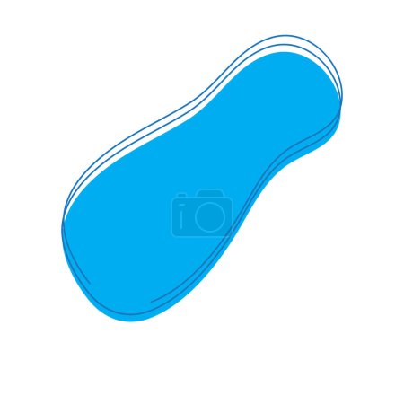 blob icon with two bumps vector illustration design
