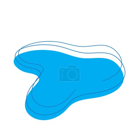blob icono con tres golpes vector ilustración diseño