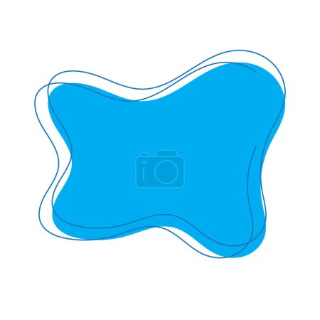 blob icono con cuatro golpes vector ilustración diseño