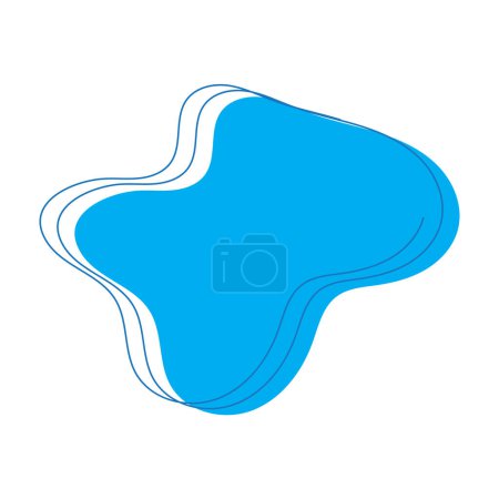 blob icon with four bumps vector illustration design