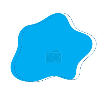 blob icon with five lumps vector illustration design