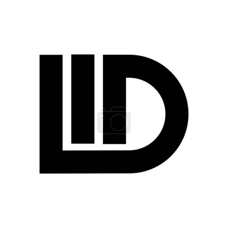 WD letter logo vector illustration design