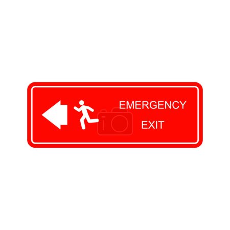 icono de salida de emergencia vector ilustración diseño