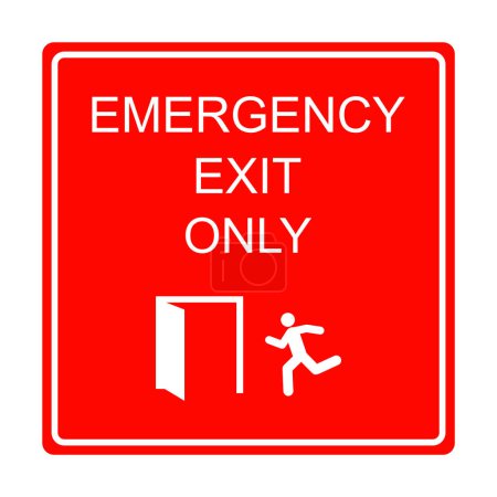 illustration vectorielle d'icône de sortie d'urgence
